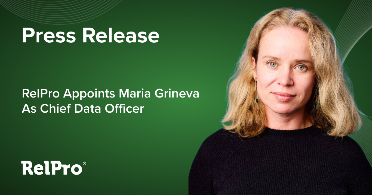 RelPro Appoints Maria Grineva As Chief Data Officer