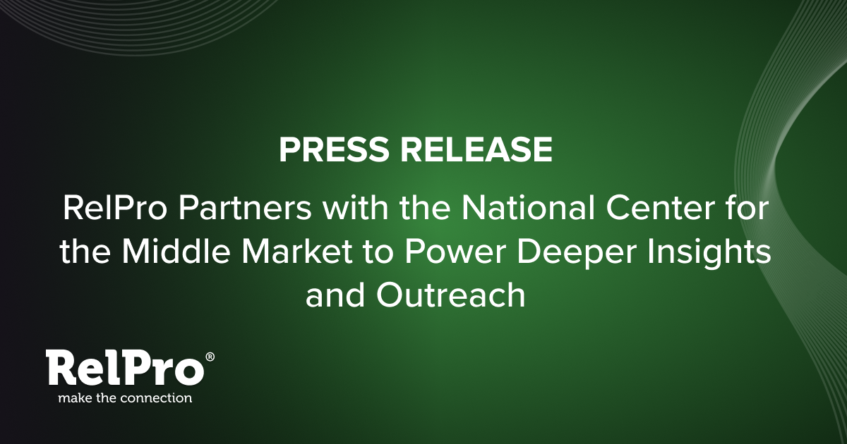 RelPro Partners with the National Center for the Middle Market to Power Deeper Insights and Outreach